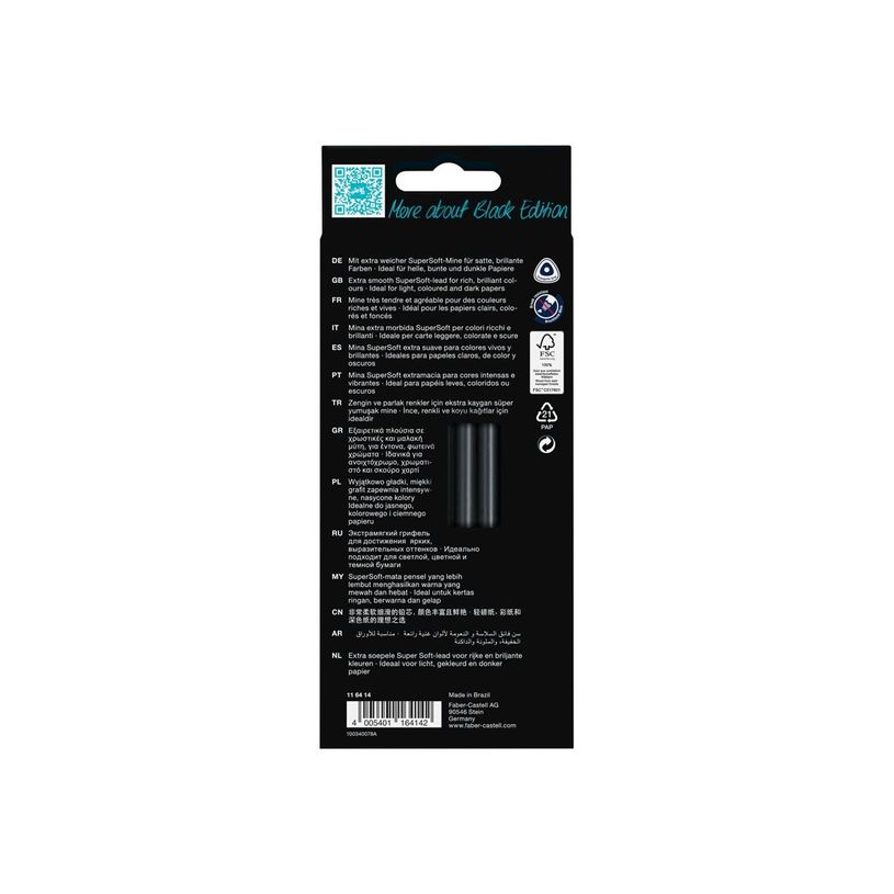 4005401164142-Faber-Castell Black Edition - Pack de 12 crayons de couleur - couleurs de tons de peau ass-P_405142435_2-2