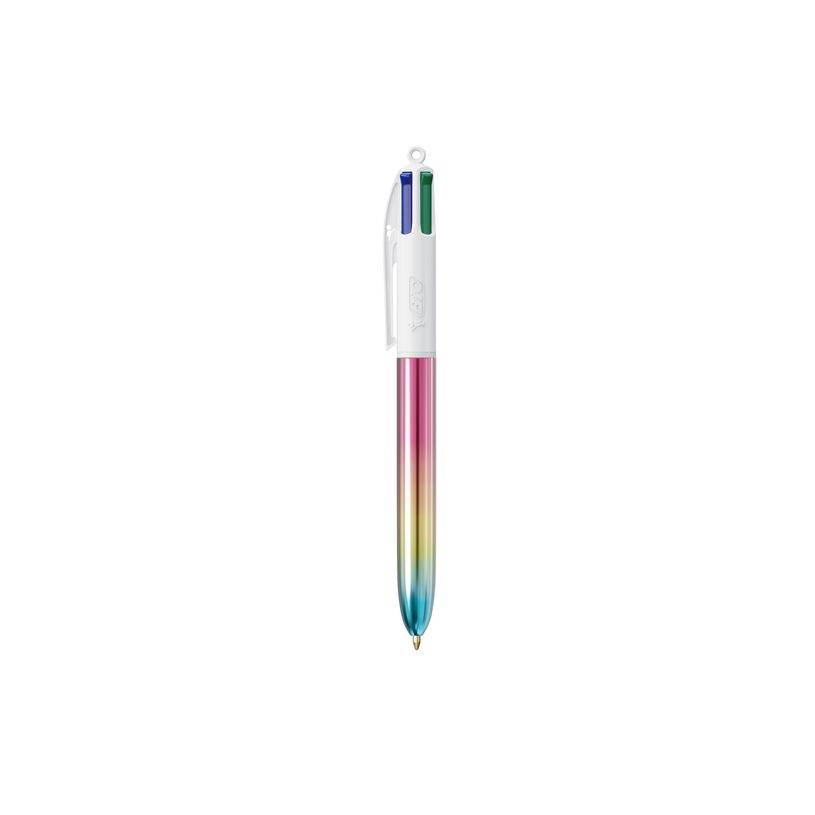 3086123713871-BIC 4 Couleurs Shine Gradient - Stylo à bille 4 couleurs - paon irisé-P_405142522_5-4