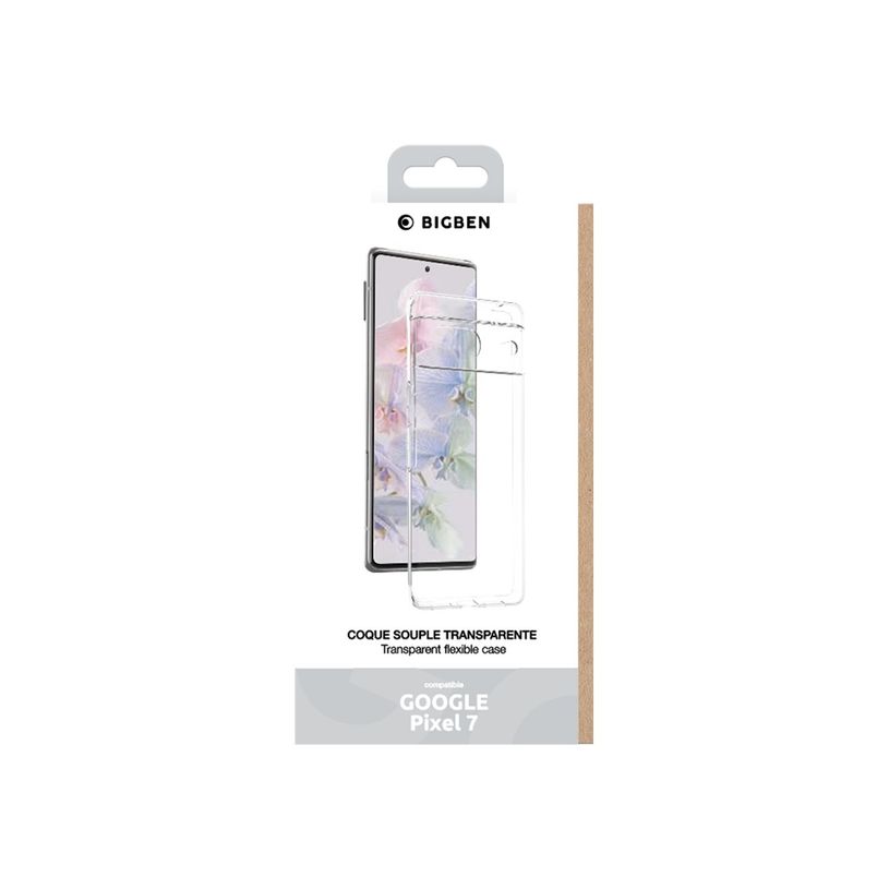 3571211493037-Bigben Connected Silisoft - coque de protection + verre trempé pour Pixel 7 - transparent-P_405142628_2-1