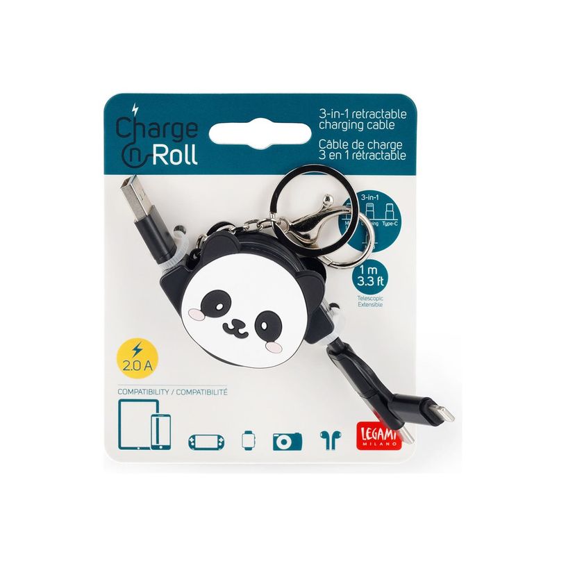 8053610784206-Legami Charge 'N Roll Panda - Câble de chargement / de données - 1 m-P_405142882_1-1