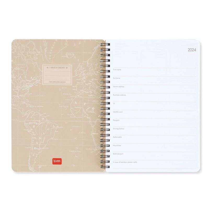 8051128757996-Agenda à spirale 1 semaine sur 2 pages - 15 x 21 cm - voyage - Legami-P_405143019_2-3