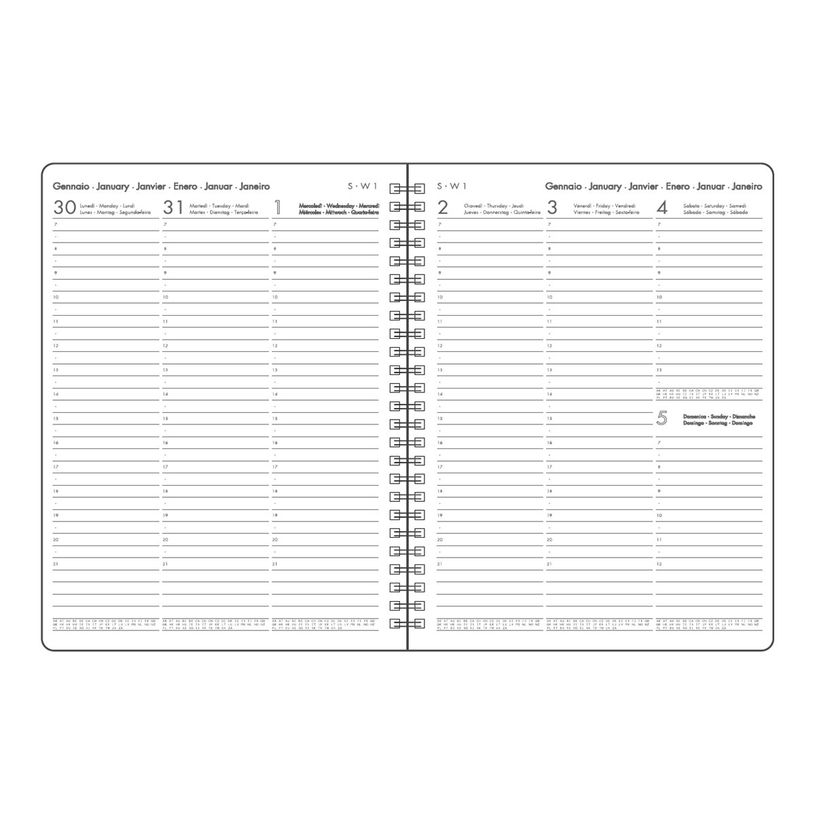 8051128758078-Agenda à spirale 1 semaine sur 2 pages - 15 x 21 cm - abeille - Legami-P_405143027_1-1