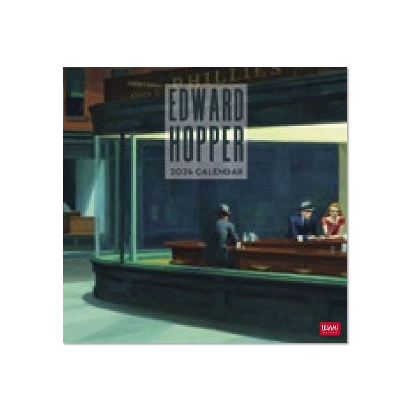 8051128759105-Legami - Calendrier mensuel 2024 - 30 x 29 cm - Edward Hopper-P_405143063_1-0