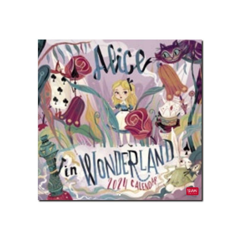 8051128759150-Legami Special Edition - Calendrier 2024 - 30 x 29 cm - Alice au Pays des merveilles-P_405143068_1-0