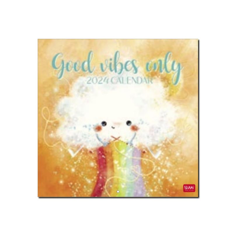8051128759174-Legami Special Edition - Calendrier 2024 - 30 x 29 cm - bonnes vibrations seulement-P_405143070_2-0