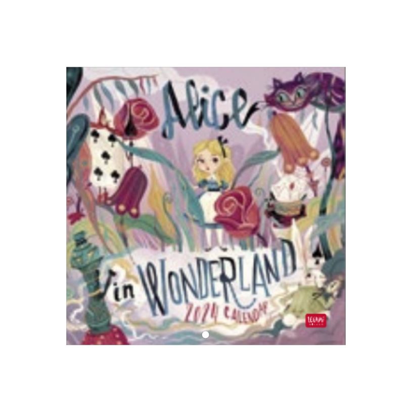 8052694000097-Legami Special Edition - Calendrier 2024 - 18 x 18 cm - Alice au Pays des merveilles-P_405143162_1-0