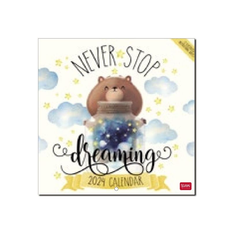 8052694000127-Legami - Calendrier mensuel 2024 - 18 x 18 cm - aphorismes -P_405143165_1-0