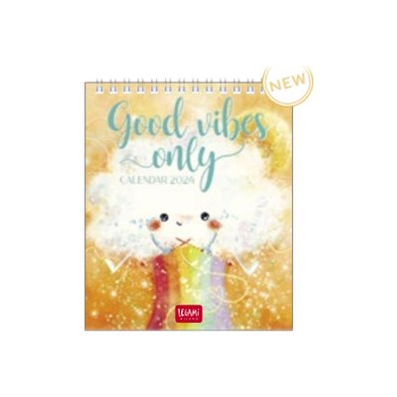 8052694000448-Legami Special Edition - Calendrier 2024 - 12 x 14,5 cm - bonnes vibrations seulement-P_405143196_3-0