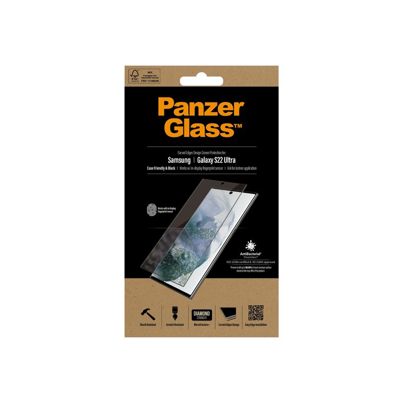 5711724072956-PanzerGlass - verre trempé pour Samsung S22 Ultra-P_405143215_1-6