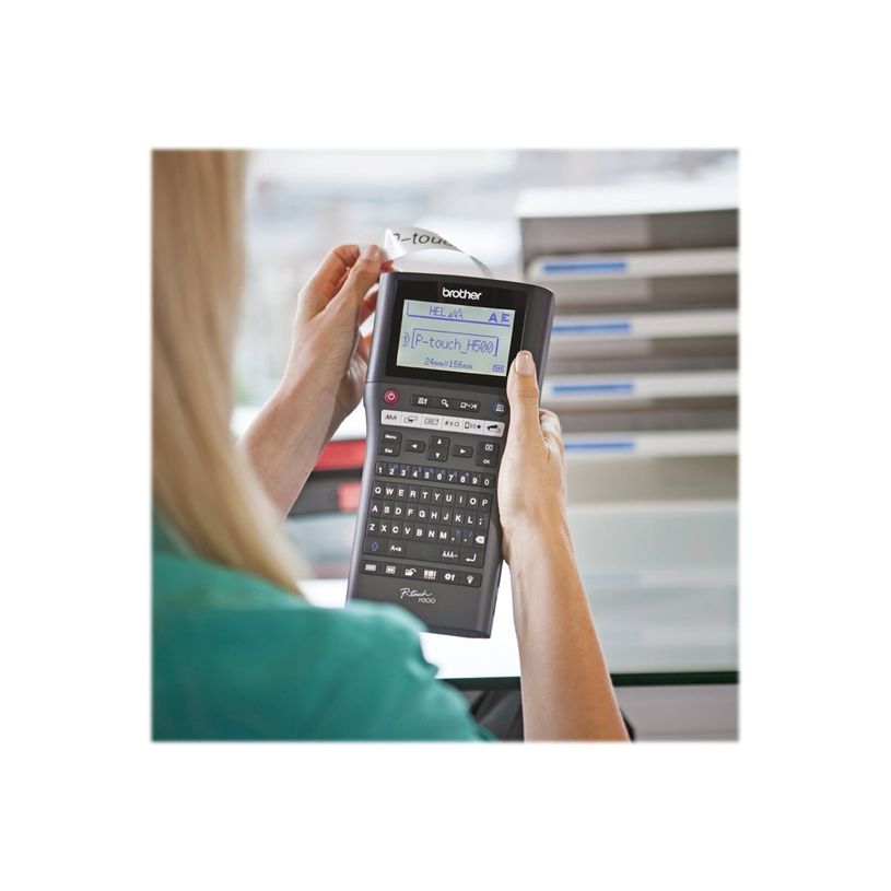 4977766729581-Brother P-Touch PT-H500 -  imprimante d'étiquettes monochrome - impression par transfert -P_405143383_7-4