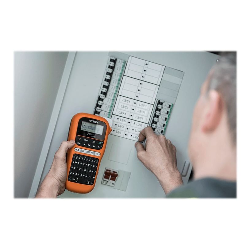 4977766774833-Brother P-Touch PT-E110 -  imprimante d'étiquettes monochrome - impression par transfer-P_405143390_14-18