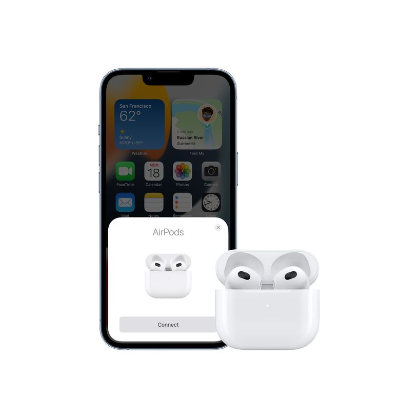 0194253324171-Apple AirPods 3eme génn - Kit main libre - écouteurs sans fil bluetooth - intra-auricula-P_405143737_5-4