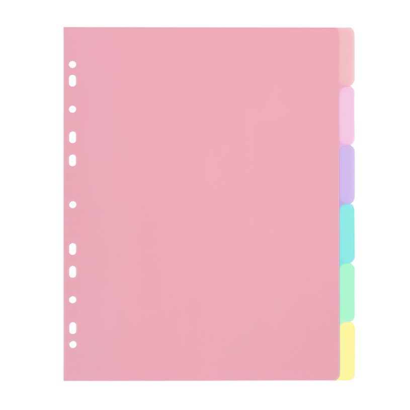 3135251531151-Viquel Rainbow Pastel - Intercalaire 6 positions - A4 Maxi-P_405143873_4-3