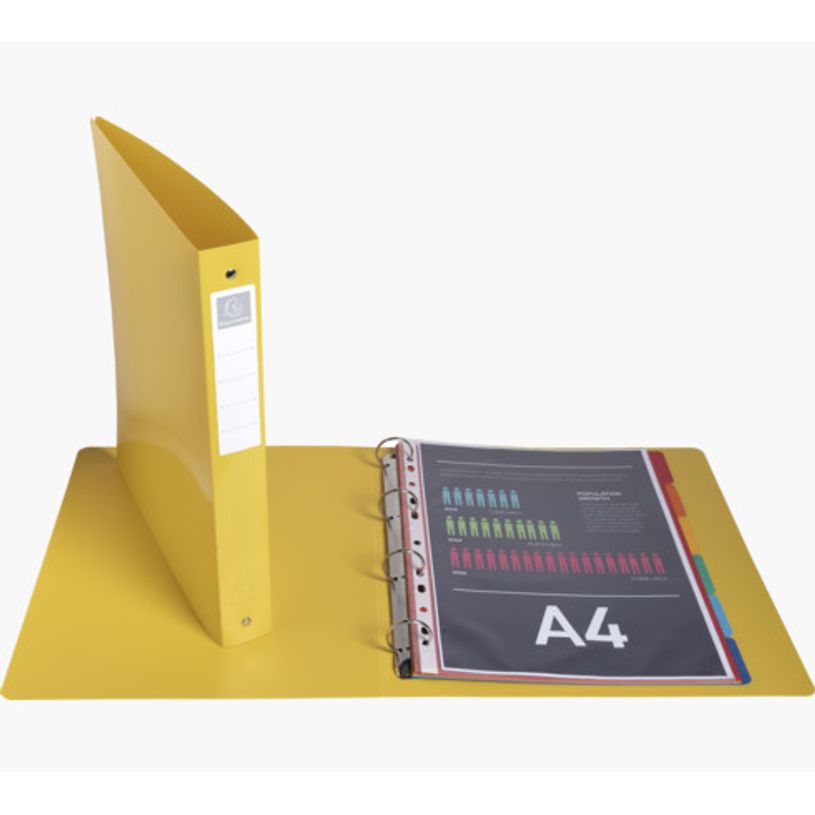 3130630511403-Exacompta BeeBlue - Classeur souple 4 anneaux - Dos 40 mm - A4 maxi - pour 275 feuilles - dispon-P_405143885_10-8