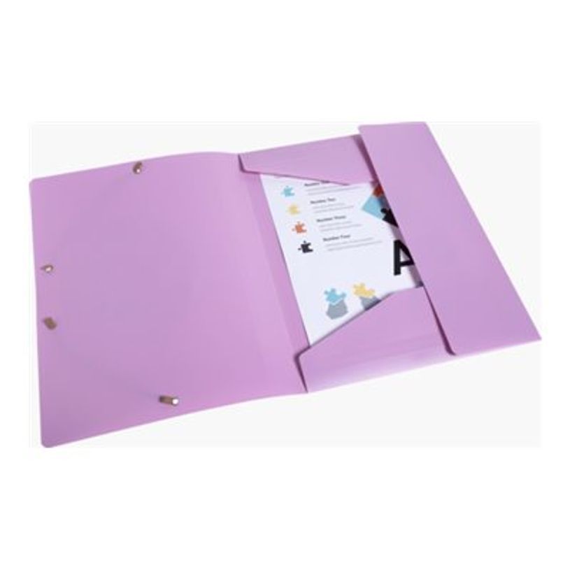 3130630558903-Exacompta Ellipse - Chemise à 3 rabats - A4 - pour 250 feuilles - timbre en or rose - dis-P_405143892_5-3