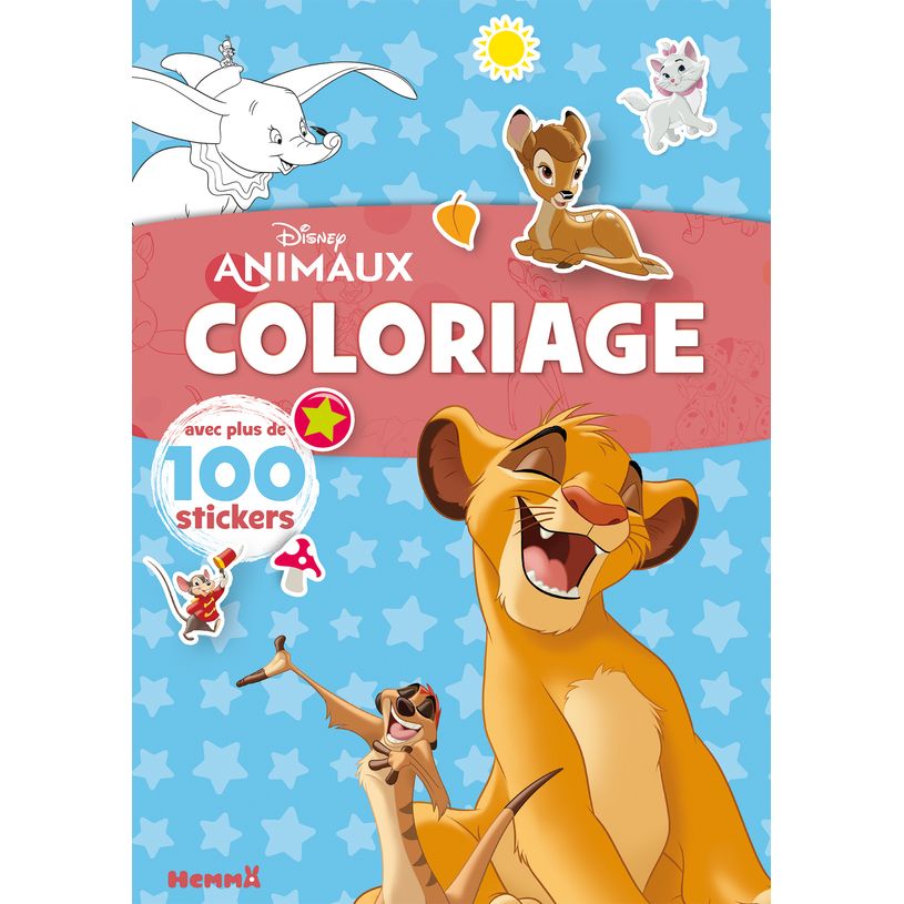 9782508050268-Disney Animaux - Coloriage avec plus de 100 stickers (Simba et Timon)-P_405143962_1-0