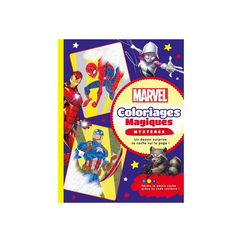 9782012048423-Marvel Coloriages Magiques - Mystères - livre à colorier-P_405144034_1-0