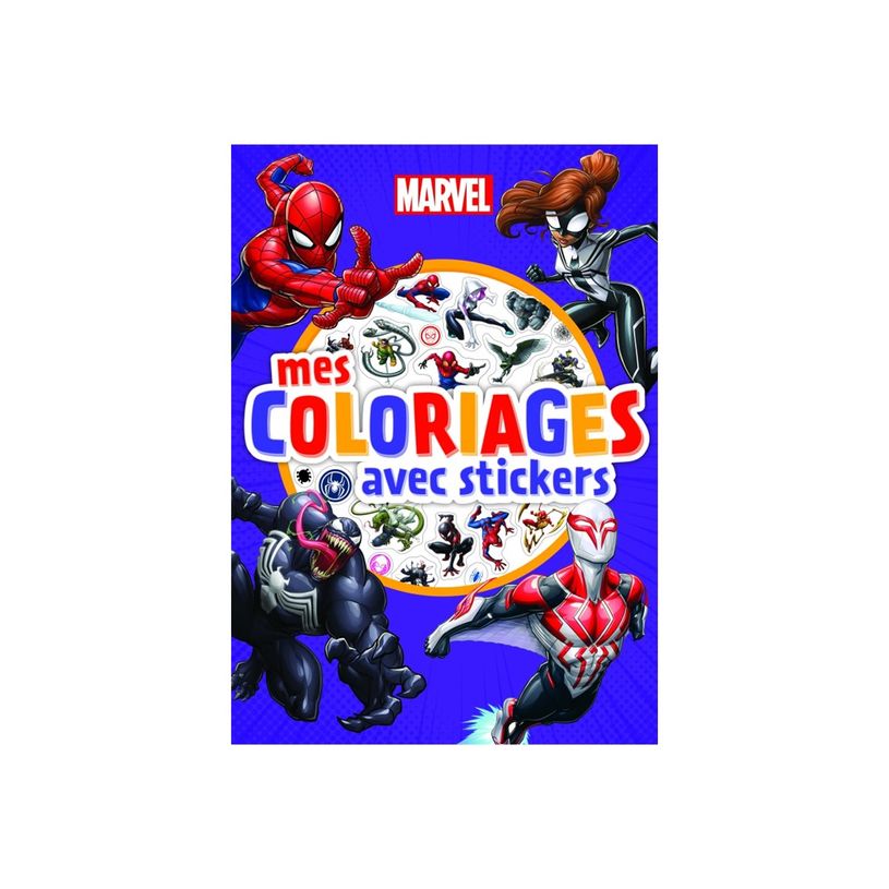 9782017187479-Marvel Spider-Man - Mes coloriages avec stickers - livre à colorier-P_405144052_1-0