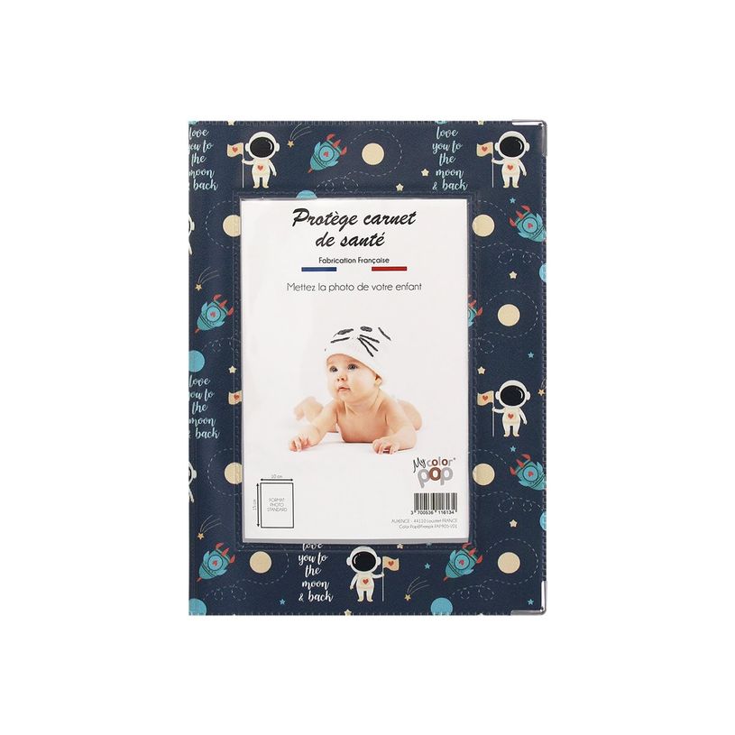 3700536116134-Color Pop - Protège carnet de santé enfant - Personnalisable - 16 x 22 cm - Différents -P_405144329_2-0