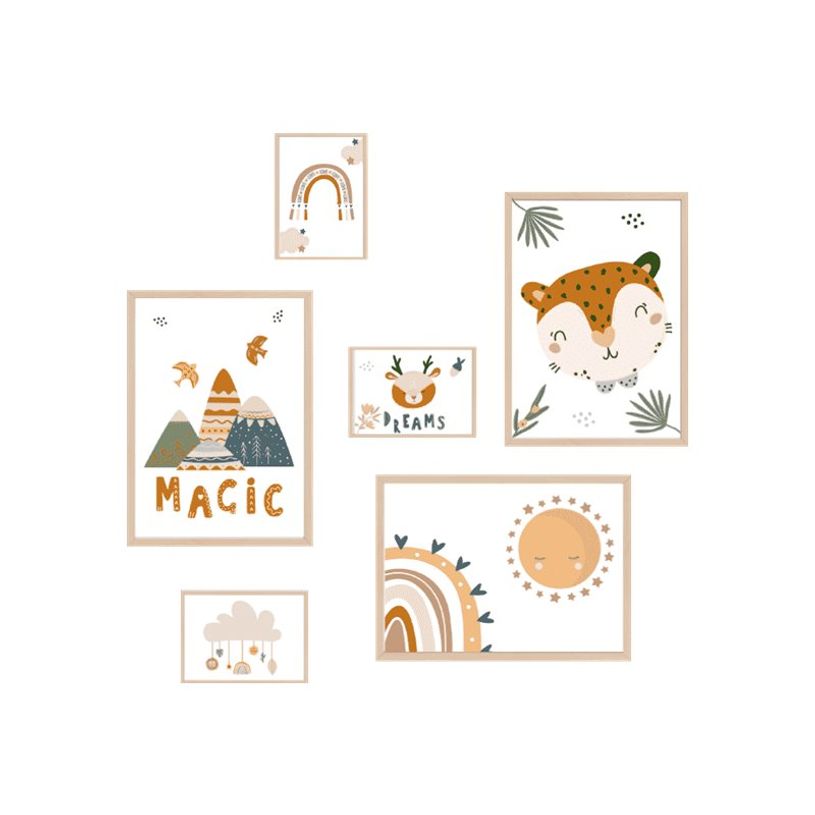 3700536128946-Color Pop - Lot de 6 affiches de décoration murale pour enfants (sans cadre)-P_405144335_1-0