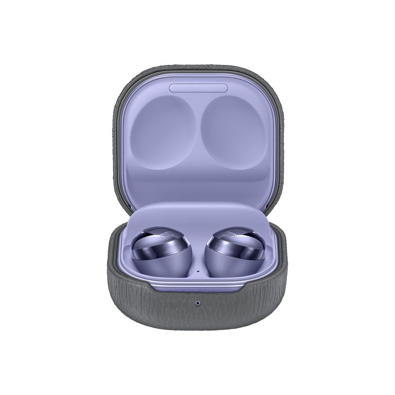 8806092087217-Samsung Leather Cover EF-VR180 - étui en cuir pour Galaxy Buds Live, Buds Pro - gris-P_405144453_1-1