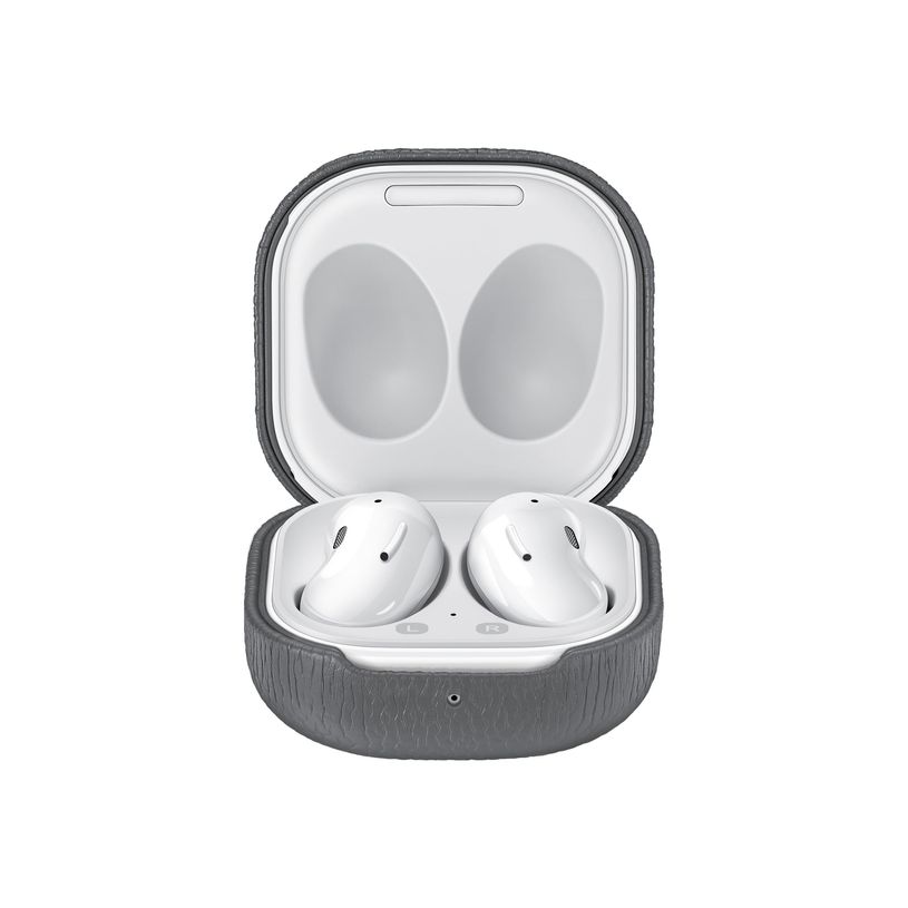 8806092087217-Samsung Leather Cover EF-VR180 - étui en cuir pour Galaxy Buds Live, Buds Pro - gris-P_405144453_2-2