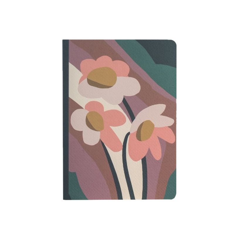 3700368757079-Blue Art Premium - Cahier de notes - A5 - 96 pages - Ligné - Fleurs-P_405144567_1-0