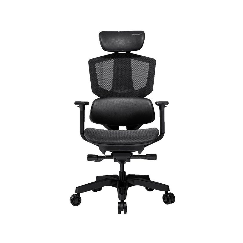 4710483774089-Fauteuil gamer ARGO ONE BLACK- accoudoirs réglables - appuie-tête intégré - noir-P_405144744_2-1