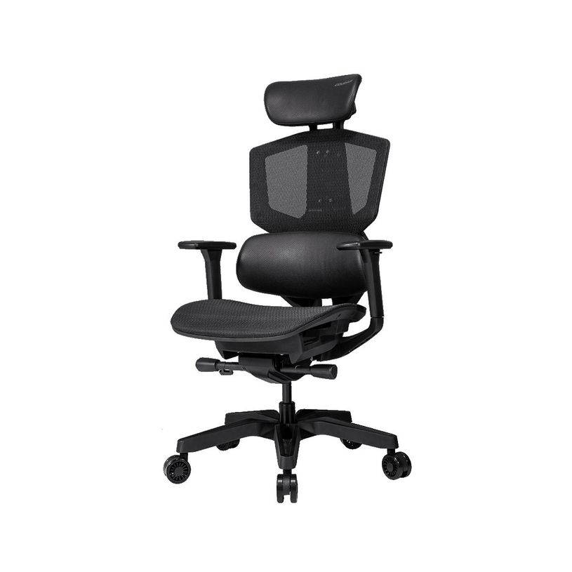 4710483774089-Fauteuil gamer ARGO ONE BLACK- accoudoirs réglables - appuie-tête intégré - noir-P_405144744_3-2