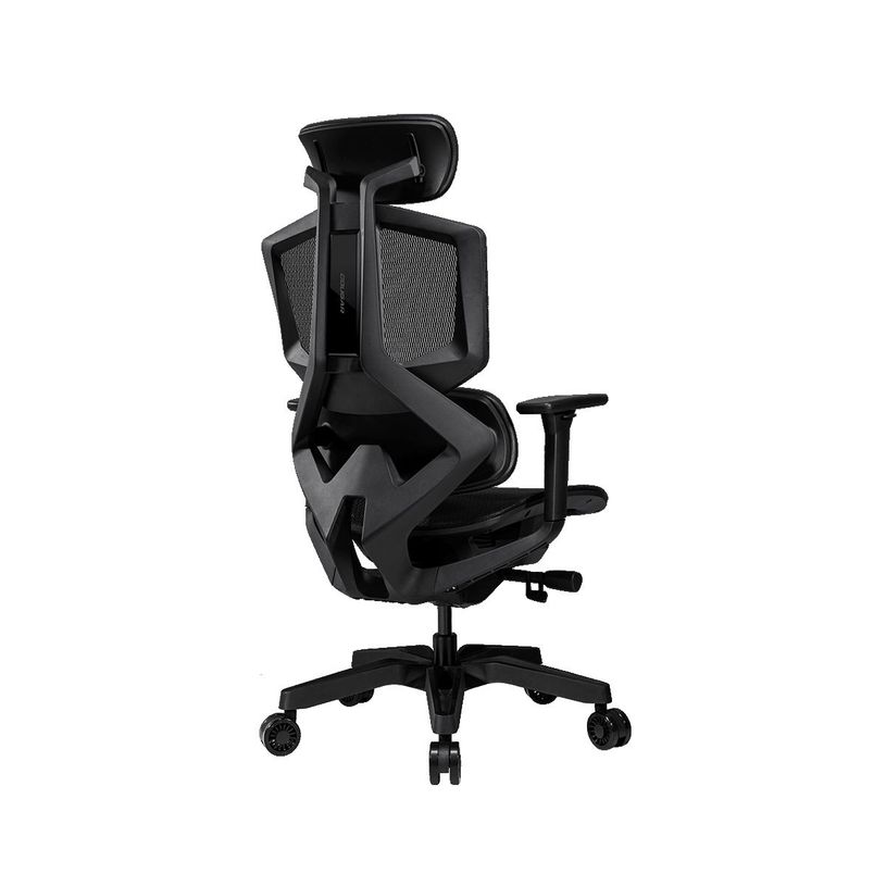 4710483774089-Fauteuil gamer ARGO ONE BLACK- accoudoirs réglables - appuie-tête intégré - noir-P_405144744_5-4