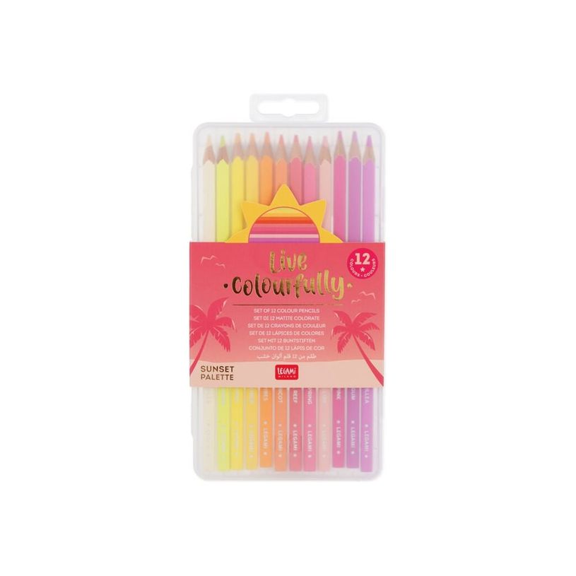 8053610785890-Legami Live Colourfully - 12 crayons de couleur - sunset palette - couleurs assorties-P_405144748_4-0