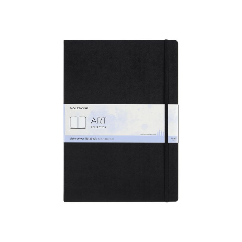 8058647626765-Moleskine Art Collection - album d'aquarelles - A3 - pages blanches  - noir-P_405145294_2-0