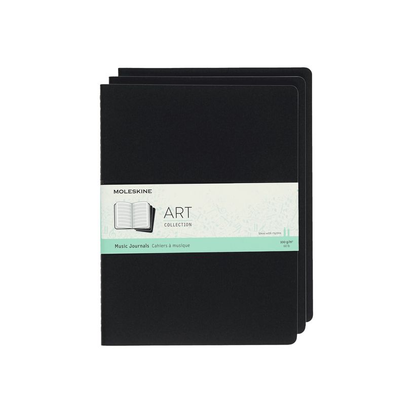 8058647626871-Moleskine Art Collection - Lot de 3 cahiers de musique - Papier ivoire - Noir-P_405145299_2-0