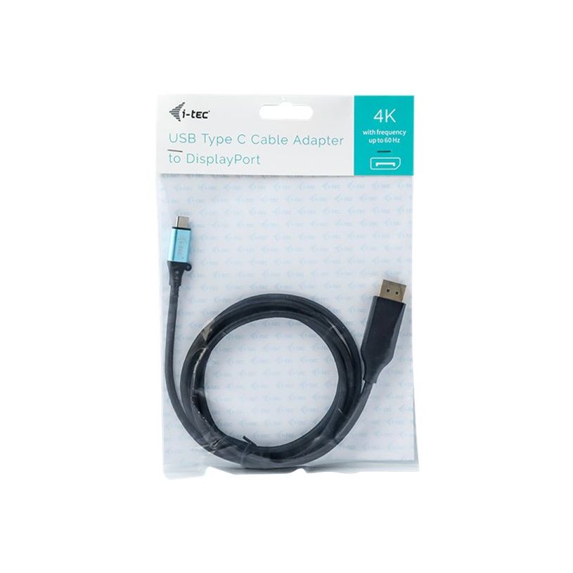 8595611703317-i-Tec - Câble DisplayPort - USB-C (M) pour DisplayPort (M) - Thunderbolt 3 - 2 m - suppor-P_405145406_4-3