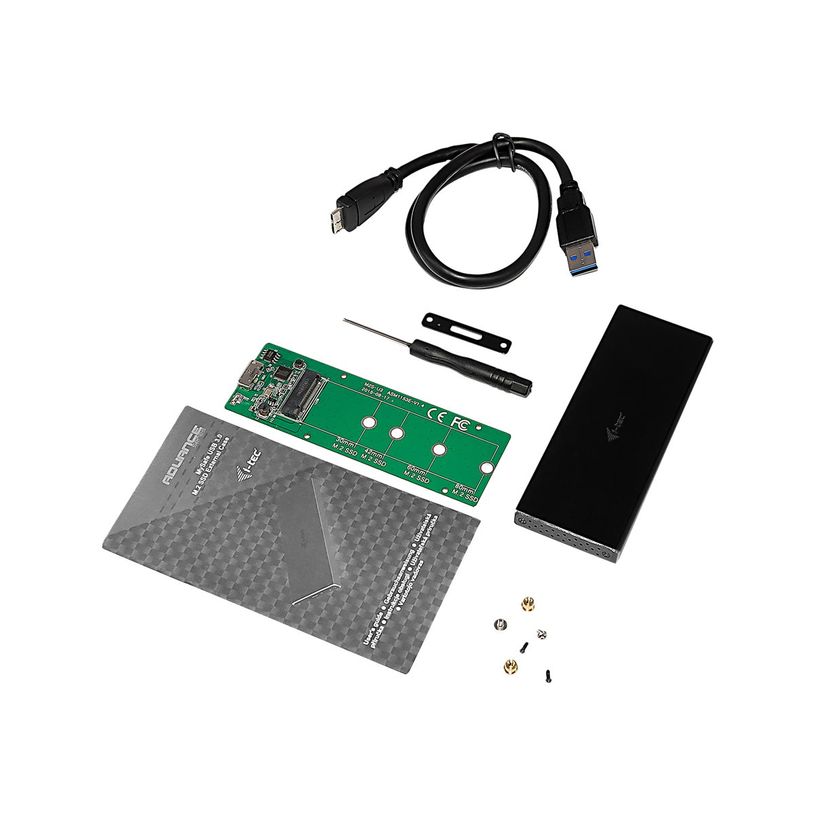8595611701610-i-Tec MySafe M.2 B-Key - Boitier externe pour disque dur M.2 - USB 3.0 - noir-P_405145422_7-5