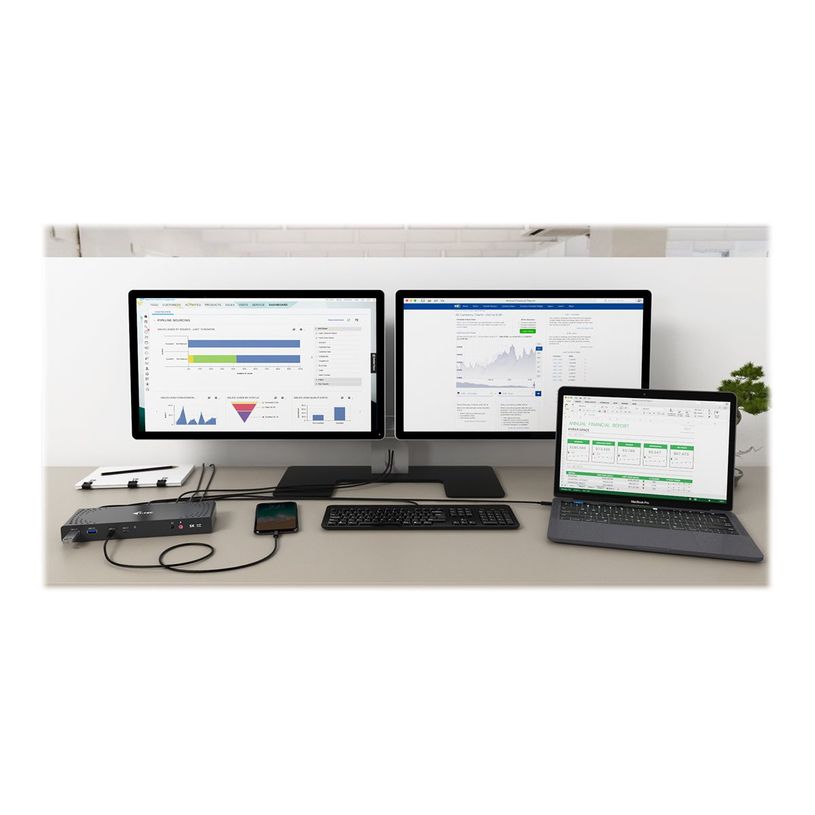 8595611702754-i-Tec - Station d'accueil - USB-C 3.1 / Thunderbolt 3 - 2 x HDMI, 2 x DP - GigE - Europe-P_405145445_7-5