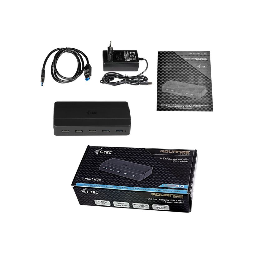 8595611701580-i-Tec USB 3.0 Charging HUB - Hub - 7 x SuperSpeed USB 3.0 - de bureau-P_405145449_1-2