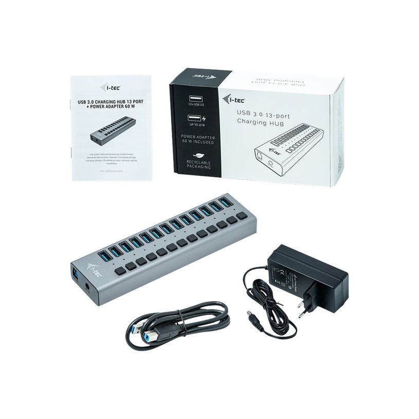 8595611702952-i-Tec USB 3.0 Charging HUB - Hub - 13 x SuperSpeed USB 3.0 - de bureau-P_405145451_1-4
