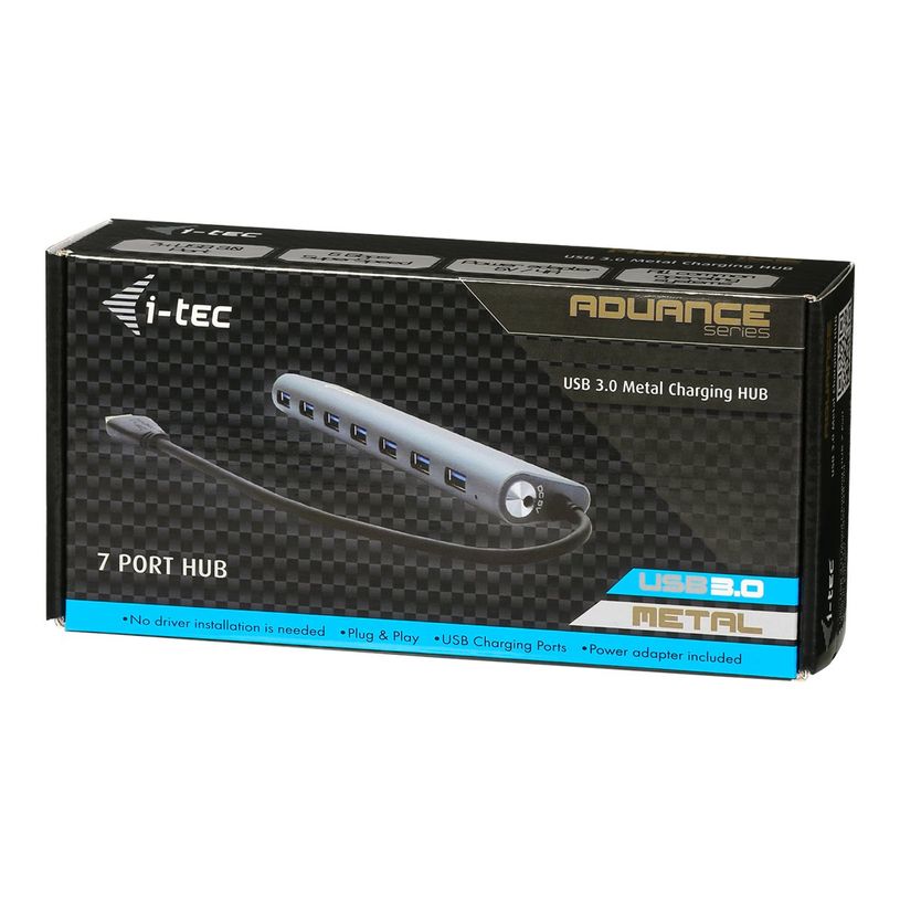 8595611701108-i-Tec USB 3.0 Metal Charging HUB - Hub - 7 x SuperSpeed USB 3.0 - de bureau-P_405145455_5-3