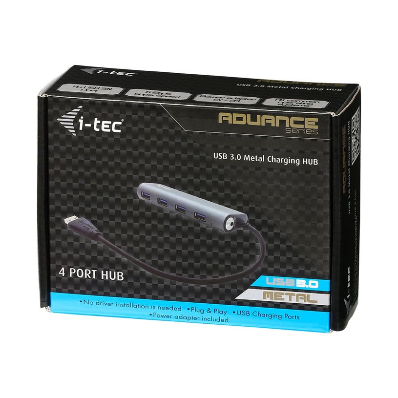 8595611701092-i-Tec USB 3.0 Metal Charging HUB - Hub - 4 x SuperSpeed USB 3.0 - de bureau-P_405145460_5-3