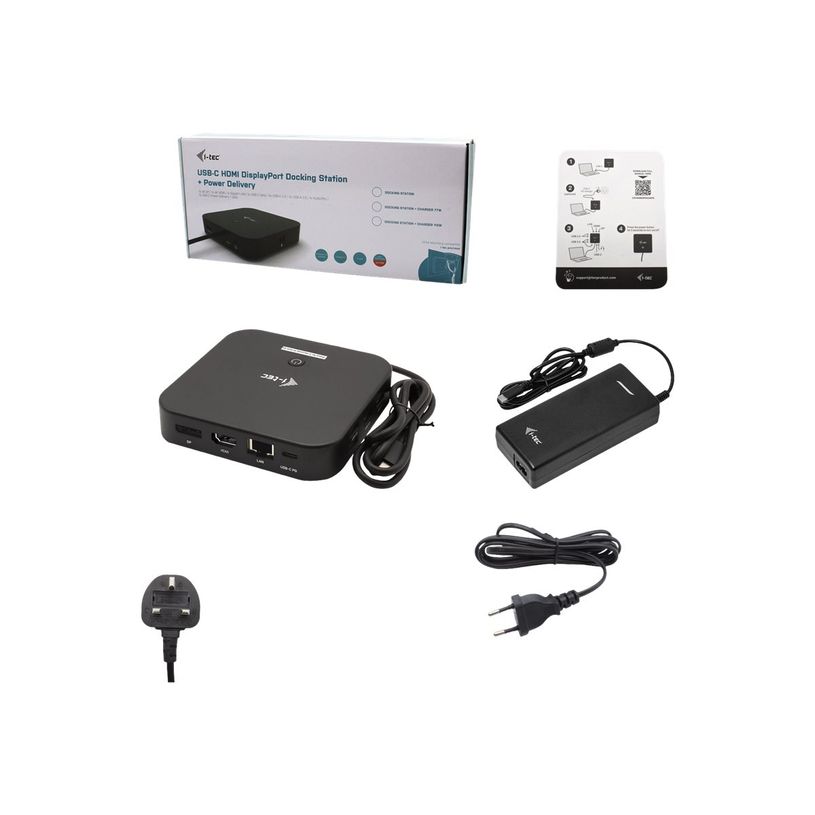 8595611704796-i-Tec - Station d'accueil - USB-C 3.1 Gen 2 / Thunderbolt 3 - HDMI, DP - GigE - 112 Watt - avec chargeur -P_405145493_4-1