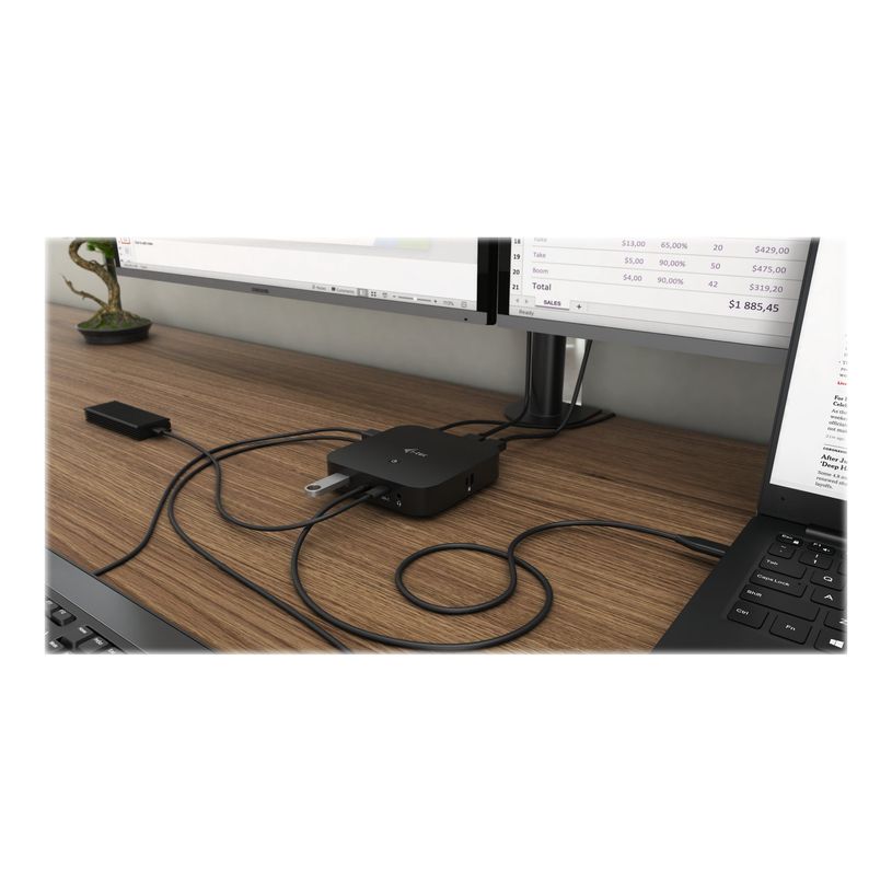 8595611704772-i-Tec - Station d'accueil - USB-C / Thunderbolt 3 - HDMI, DP - GigE - 77 Watt - avec i-Te-P_405145494_12-8