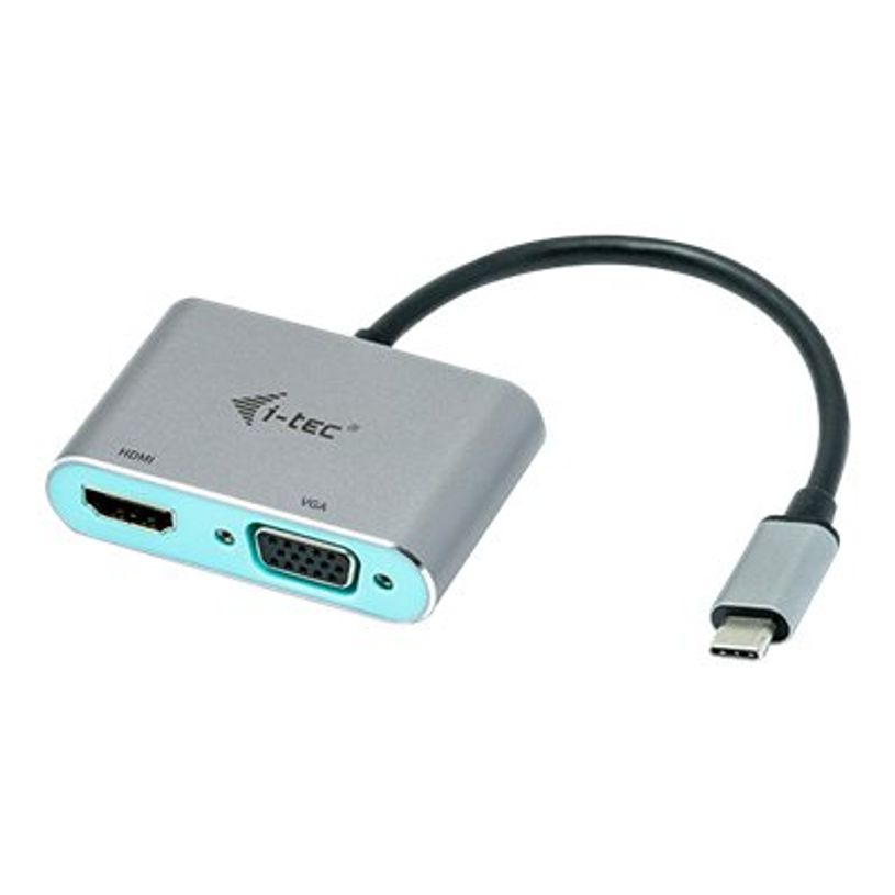 8595611702778-i-Tec - Adaptateur vidéo - USB-C mâle pour HD-15 (VGA), HDMI femelle - 15 cm - gris sidéral -P_405145503_1-0