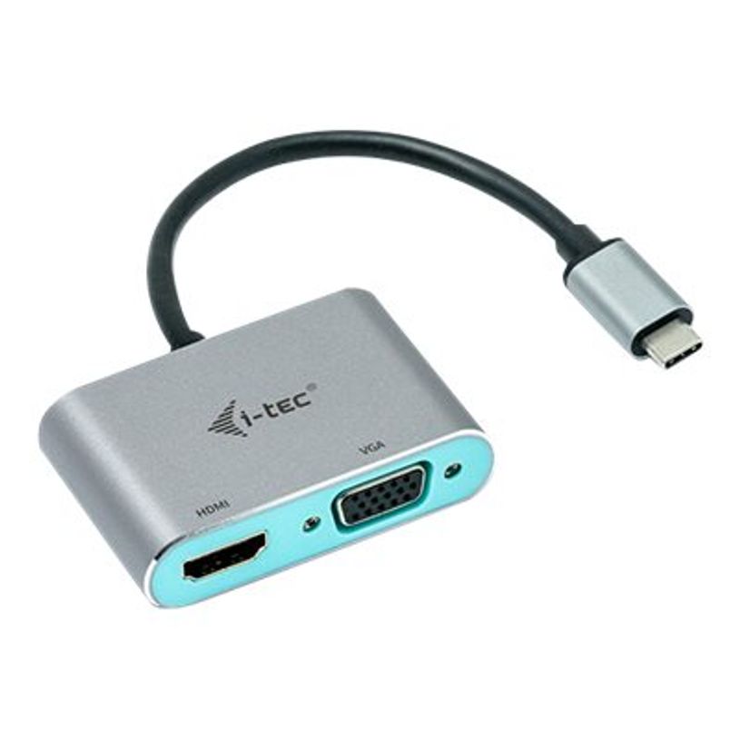 8595611702778-i-Tec - Adaptateur vidéo - USB-C mâle pour HD-15 (VGA), HDMI femelle - 15 cm - gris sidéral -P_405145503_2-1
