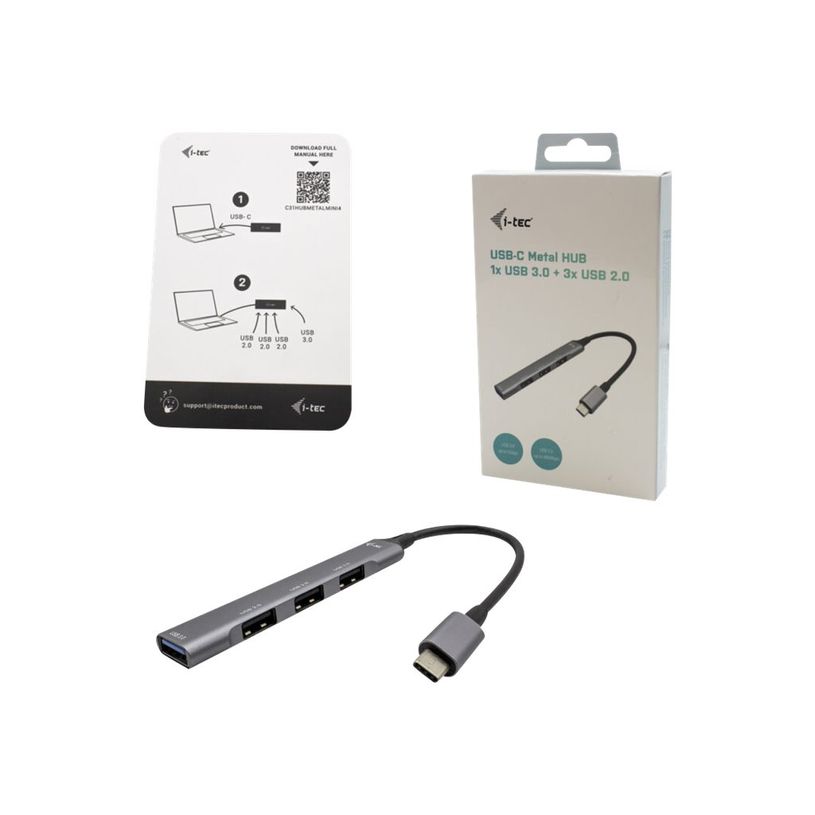 8595611704840-i-Tec - Hub - 1 x SuperSpeed USB 3.0 + 3 x USB 2.0 - de bureau-P_405145504_1-2