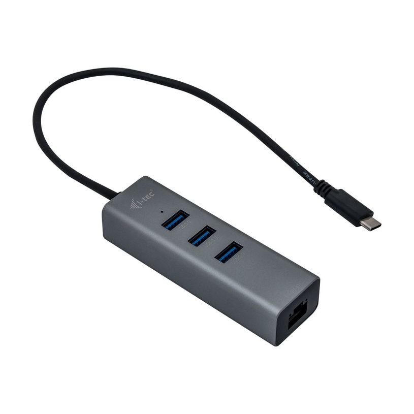 8595611701887-i-Tec USB-C Metal - Hub - 3 x SuperSpeed USB 3.0 + 1 x 10/100/1000 -P_405145507_3-1