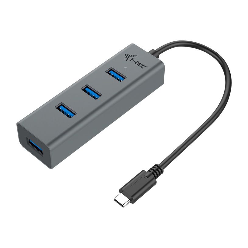 8595611702266-i-Tec USB-C 3.1 Metal HUB - Hub - 4 x SuperSpeed USB 3.0 - de bureau-P_405145509_2-0