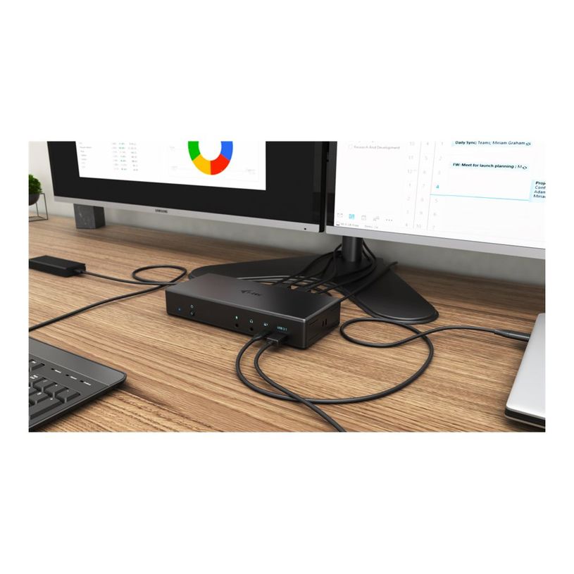 8595611703393-i-Tec USB-C Quattro - Station d'accueil - USB-C / Thunderbolt 3 - 2 x HDMI, 2 x DP - GigE - avec -P_405145516_3-3