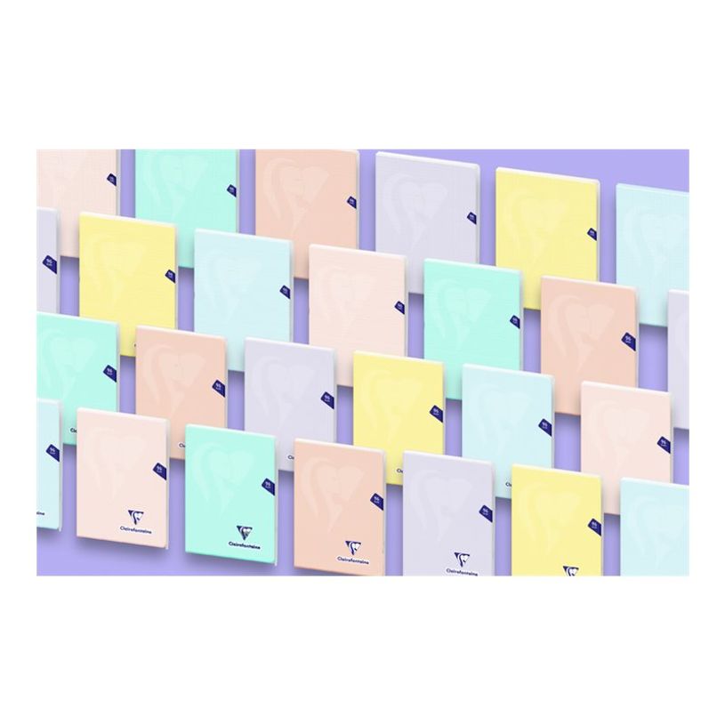 3329683086826-Clairefontaine Mimesys Pastel - Cahier polypro 14,8 x 21 cm - 96 pages - Petits carreaux (5x5 mm) - Disponi-P_405145531_2-2