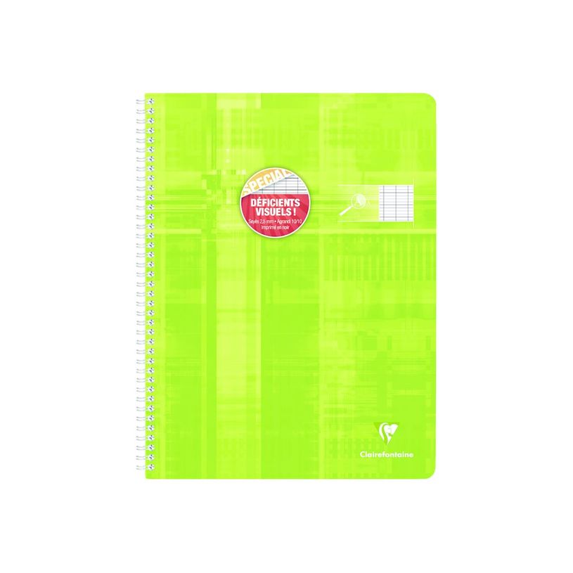 3329680683967-Clairefontaine Metric - Cahier pour déficients visuels - 24 x 32 cm - 100 pages - Grands carreaux noirs agrandis - Dis-P_405145533_7-6